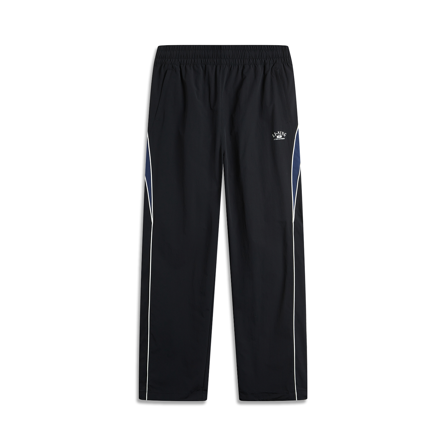 

LINING Спортивные штаны Sports Life Collection вязаные мужские Black/Deep Battleship Blue