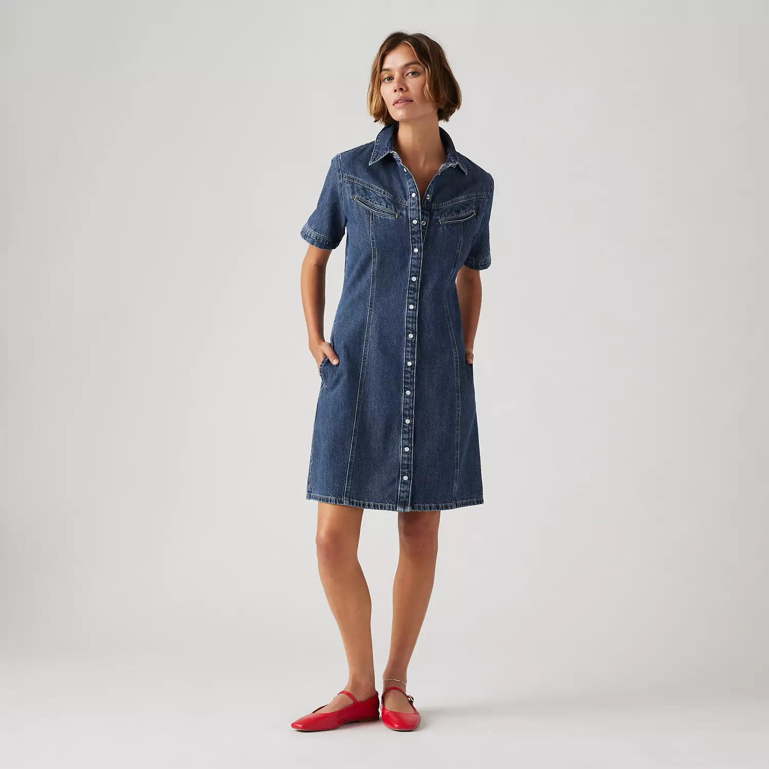 

Джинсовое платье Rinoa Levi's, цвет Sledge Sister - Medium Wash