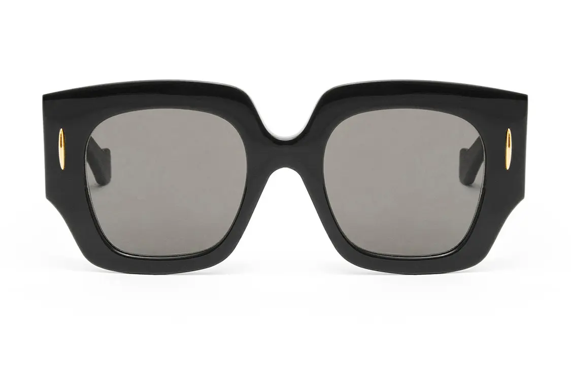 LOEWE Квадратные солнцезащитные очки женские черные, Black — фото 4
