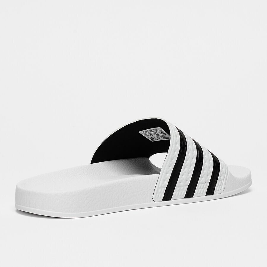 Шлепанцы adilette Badelatschen adidas Originals, цвет white/black/white — фото 3