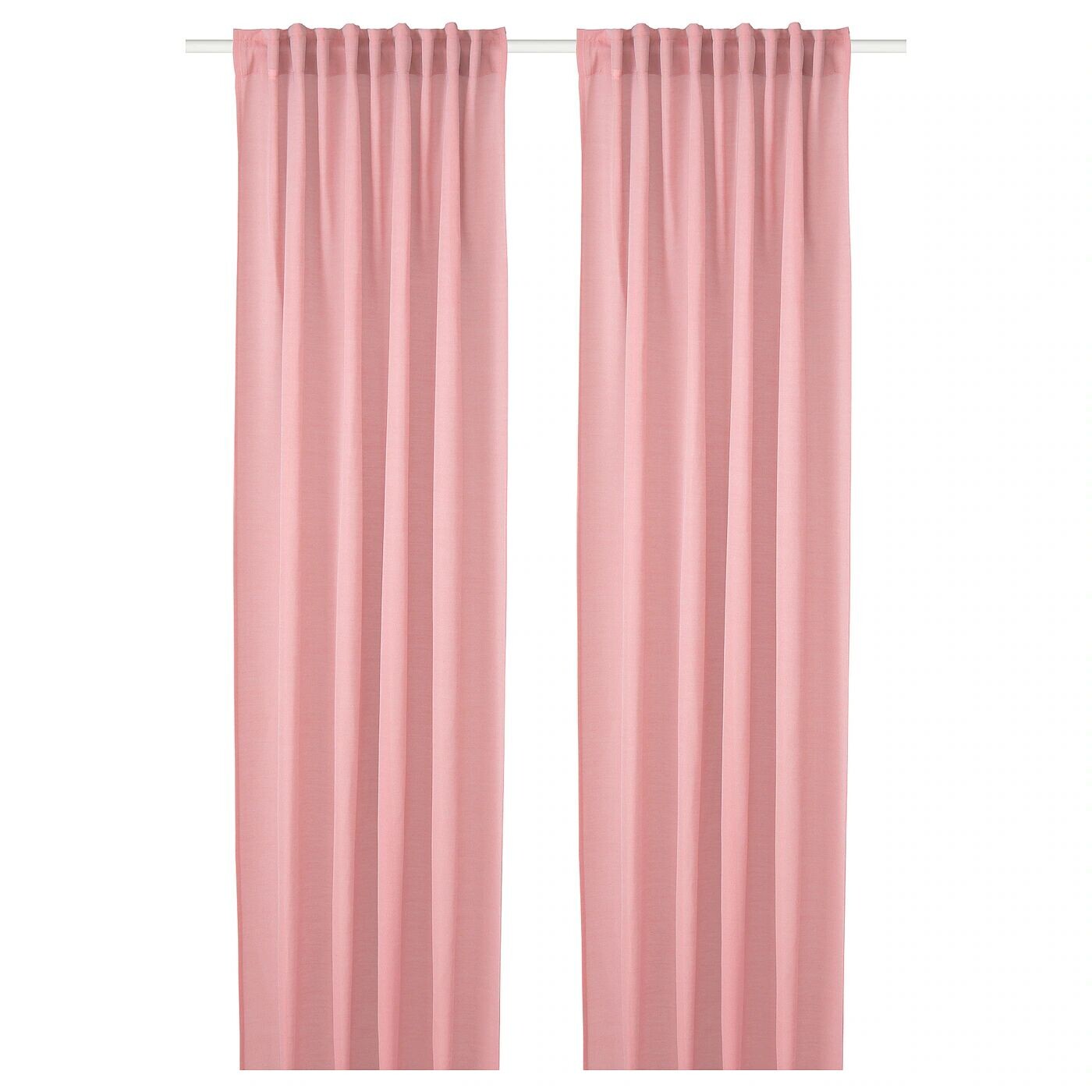 

2 шторные панели, светло-красные, 145х300 см, HILJA IKEA