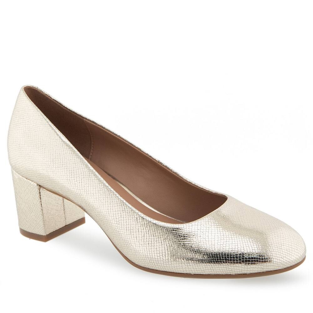 

Женские туфли-лодочки Aerosoles Ebel, цвет Soft Gold Leather