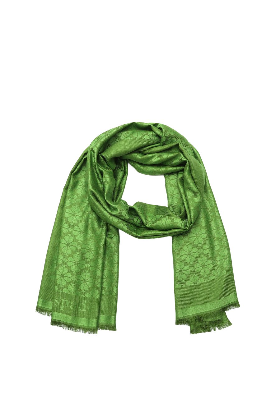 

Шарф kate spade new york FLOWER YARNDYE OBLONG, Green