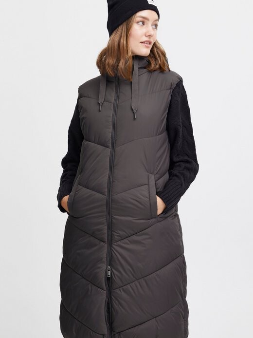 

Длинный жилет оксболин Oxmo, серый