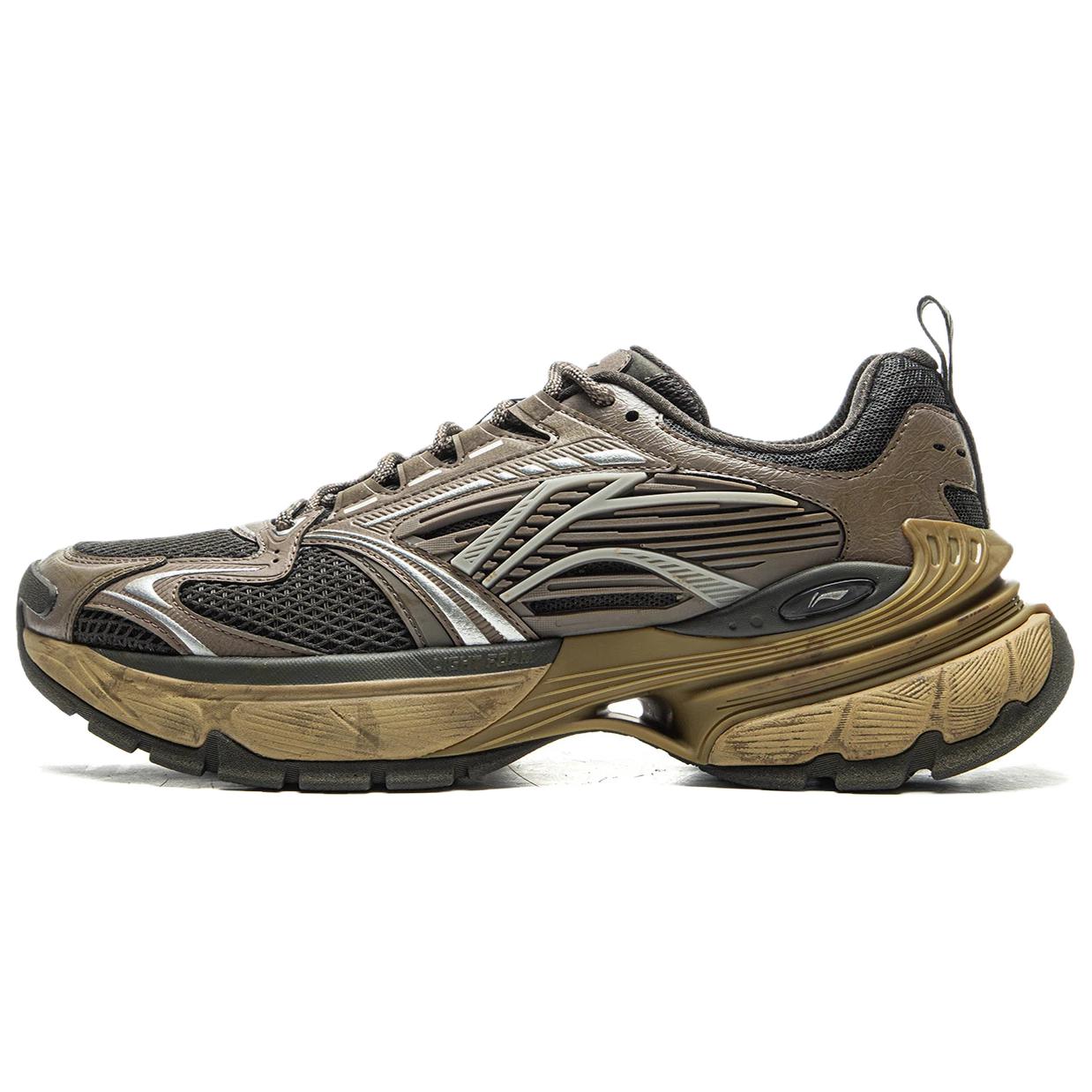 

LINING Амортизирующие устойчивые к истиранию дышащие низкие повседневные кроссовки men's tree gray brown obsidian gray