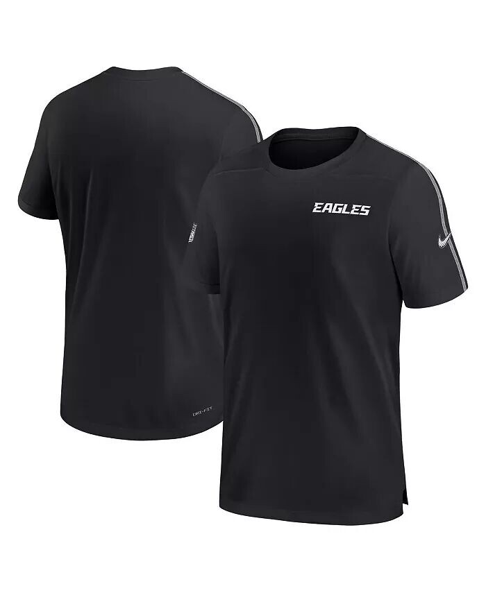 

Мужская черная футболка Philadelphia Eagles 2024 Sideline Coach UV Performance Nike