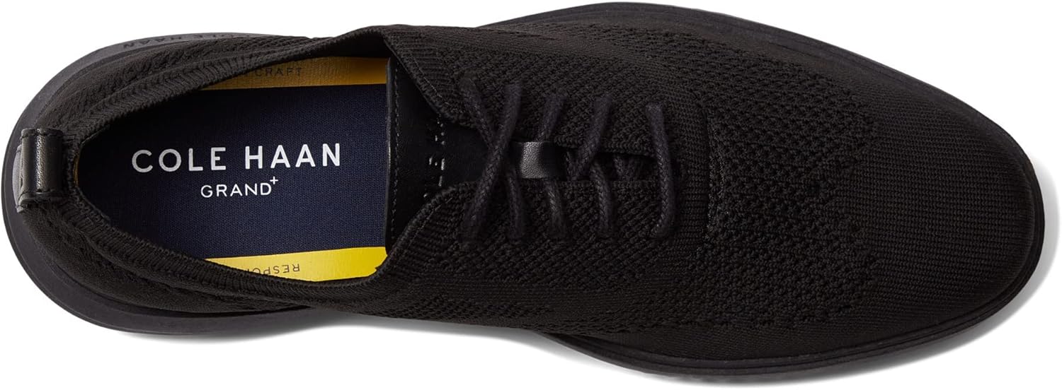 Мужские оксфорды Cole Haan Grand Stitchlite с крыловидным носком, черный — фото 2