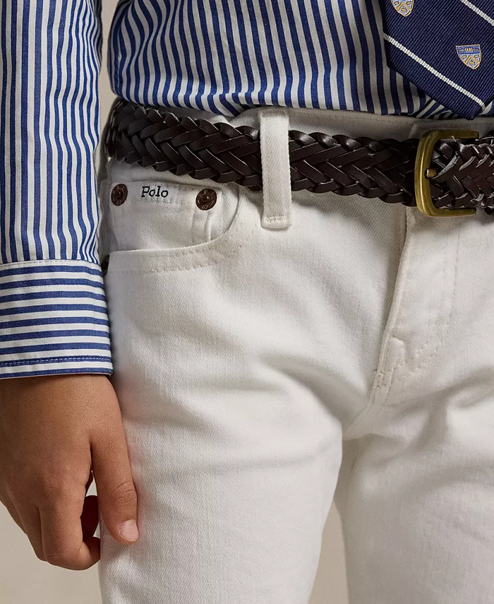Джинсы Sullivan Slim Stretch для малышей и мальчиков Polo Ralph Lauren, белый — фото 3