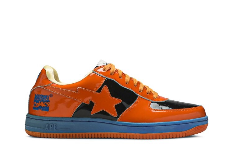 

Кроссовки BAPE Marvel Comics x Bapesta FS-001 Low 'Human Torch', оранжевый, Оранжевый;коричневый, Кроссовки BAPE Marvel Comics x Bapesta FS-001 Low 'Human Torch', оранжевый