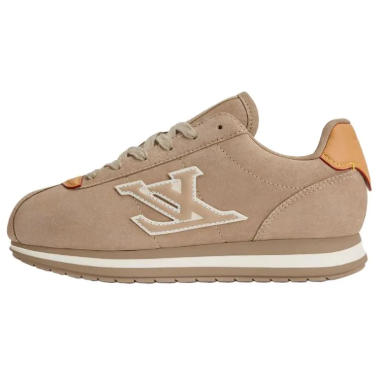 LOUIS VUITTON Buttersoft Low top Casual Shoes мужские бежевые