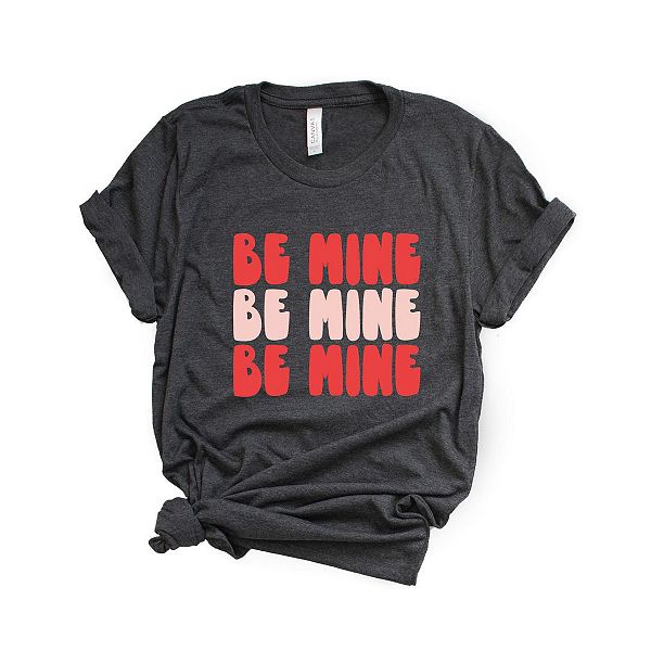 

Футболка с принтом Red and pink be mine Simply Sage Market, Charcoal