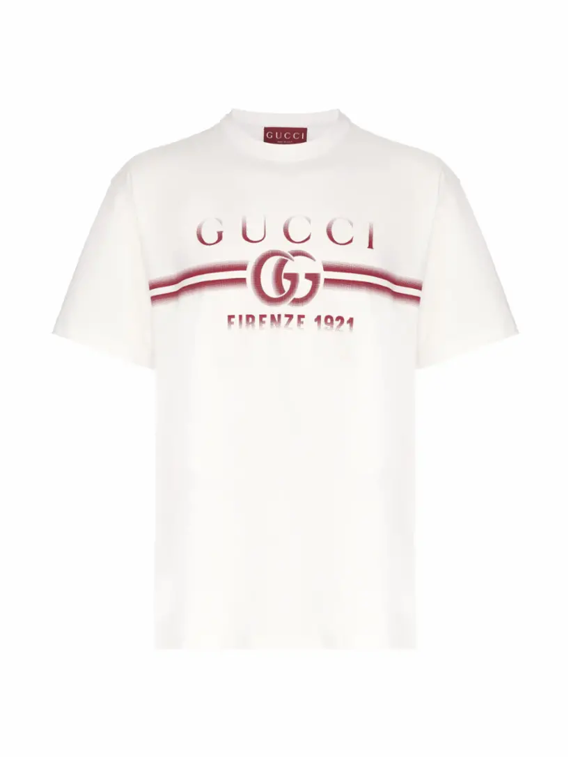 

Хлопковая футболка Double G Gucci, белый