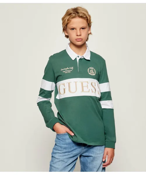 

Футболка поло Regular fit Guess, зеленый