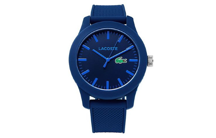 

LACOSTE Часы 12.12 Collection Wrist Watch Quartz Movement Silicone Strap 43mm Blue Dial Men's Watch