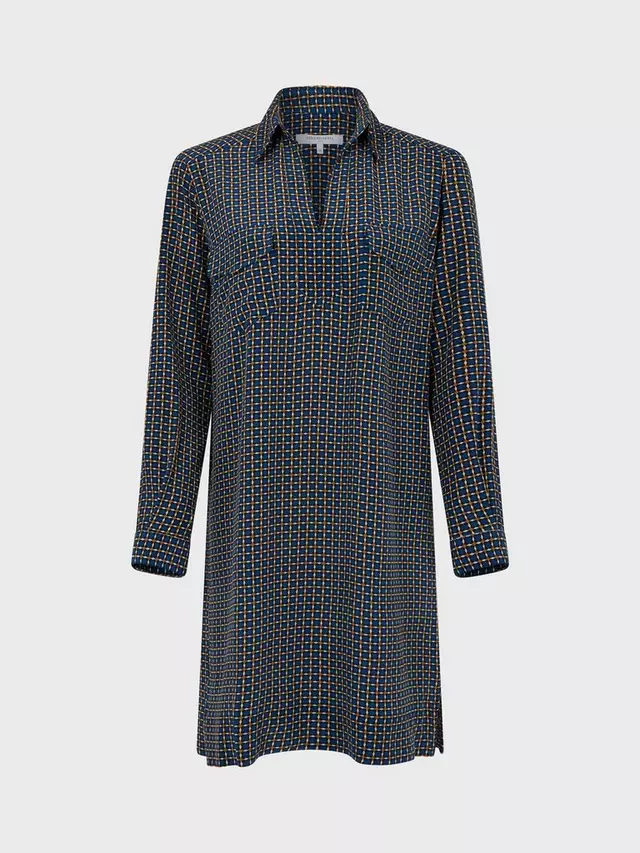 

Платье Gerard Darel Saphia Check Silk, цвет navy/multi