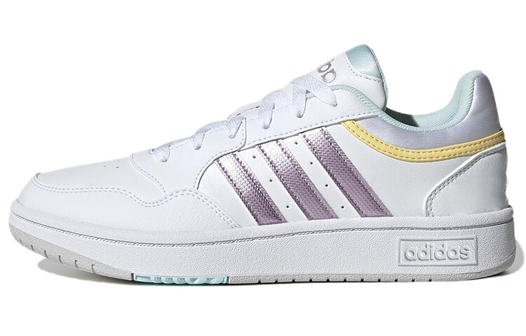 

Adidas Women's Hoops 3.0 'White Matte Purple Metallic'