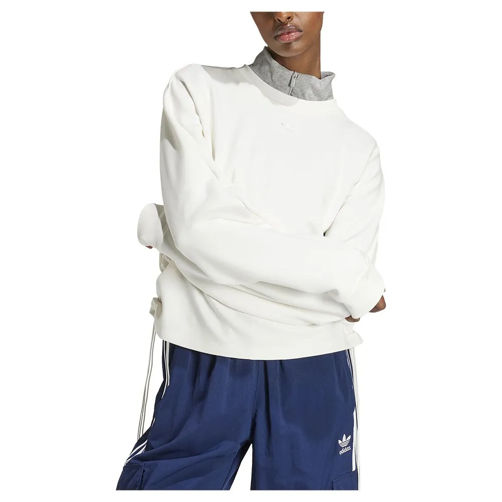 

Толстовка adidas Originals Ruched 3 Stripes Loose, бежевый