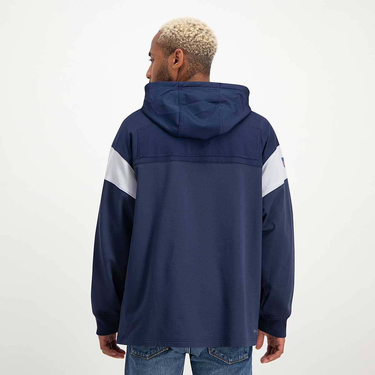 Толстовка NFL New England Patriots Patch Hoody Nike, цвет College Blau/Wolfgrau — фото 3