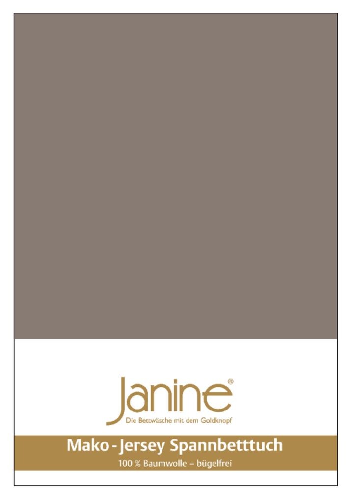 

Простыня Janine JERSEY - 5002 200 X 200 серо-коричневый Original Janine