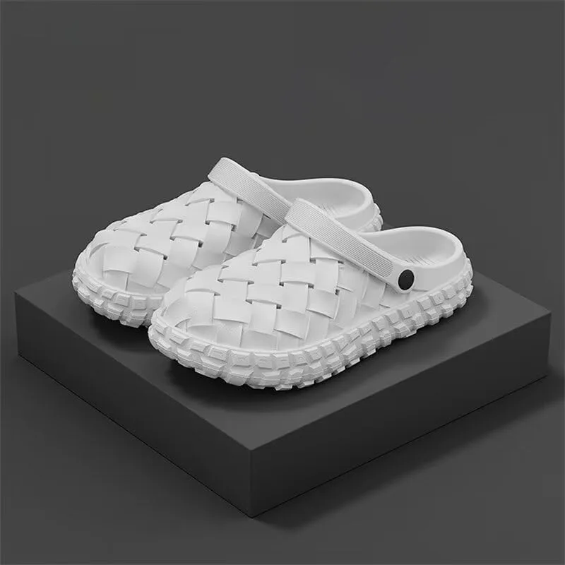 Мужские модные дышащие летние сандалии для прогулок, пляжа, спорта, хождения по воде и серфинга Zonkacen, белый — фото 3