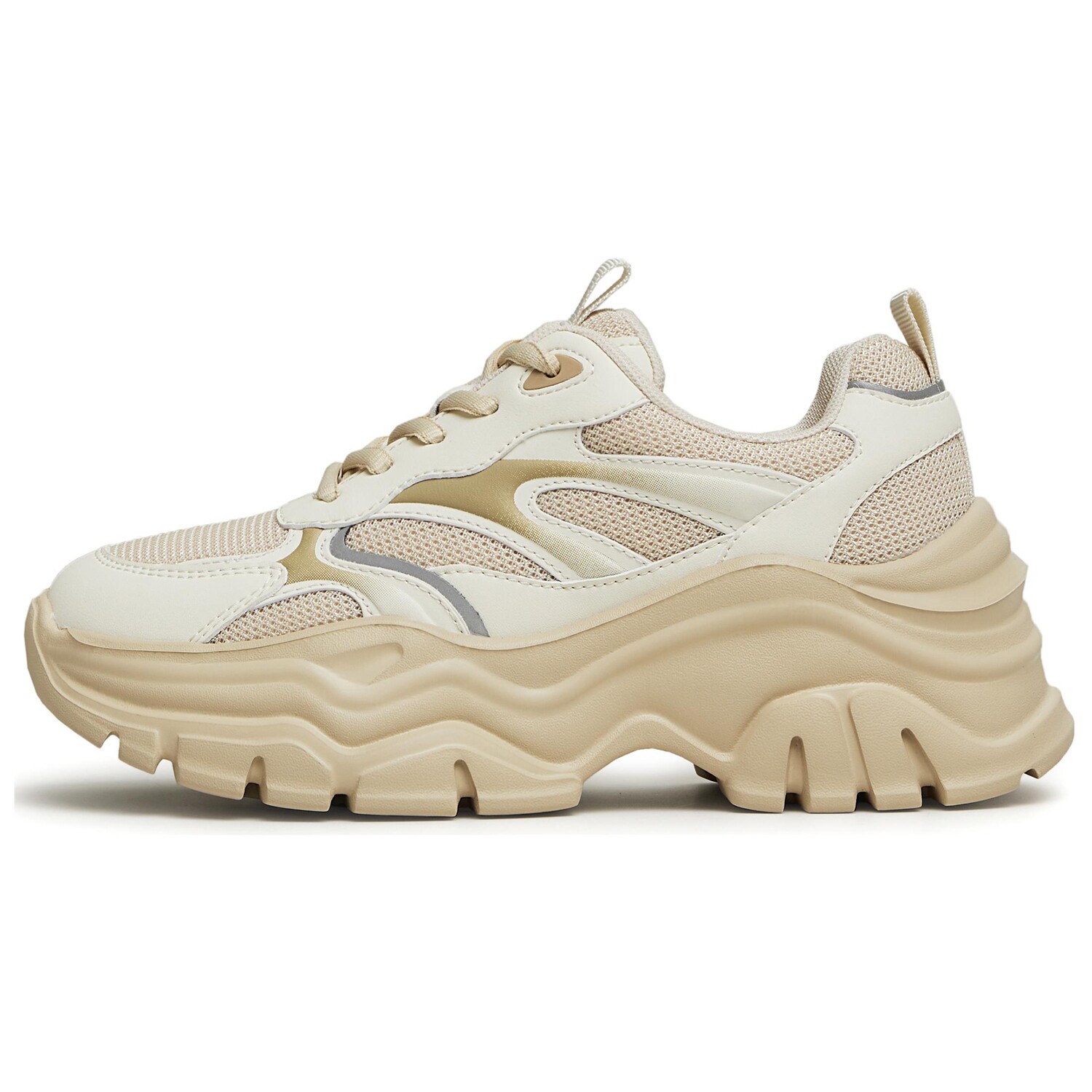 

Кроссовки женские толстые низкие Teenmix, цвет Apricot