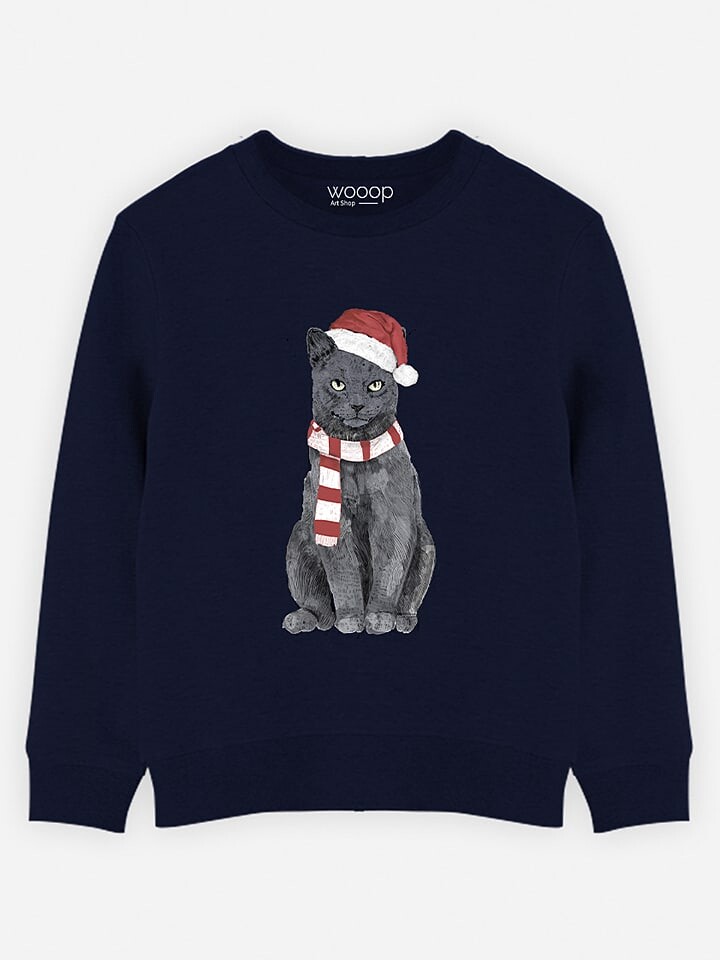 

Толстовка WOOOP Sweatshirt Xmas Cat, темно-синий