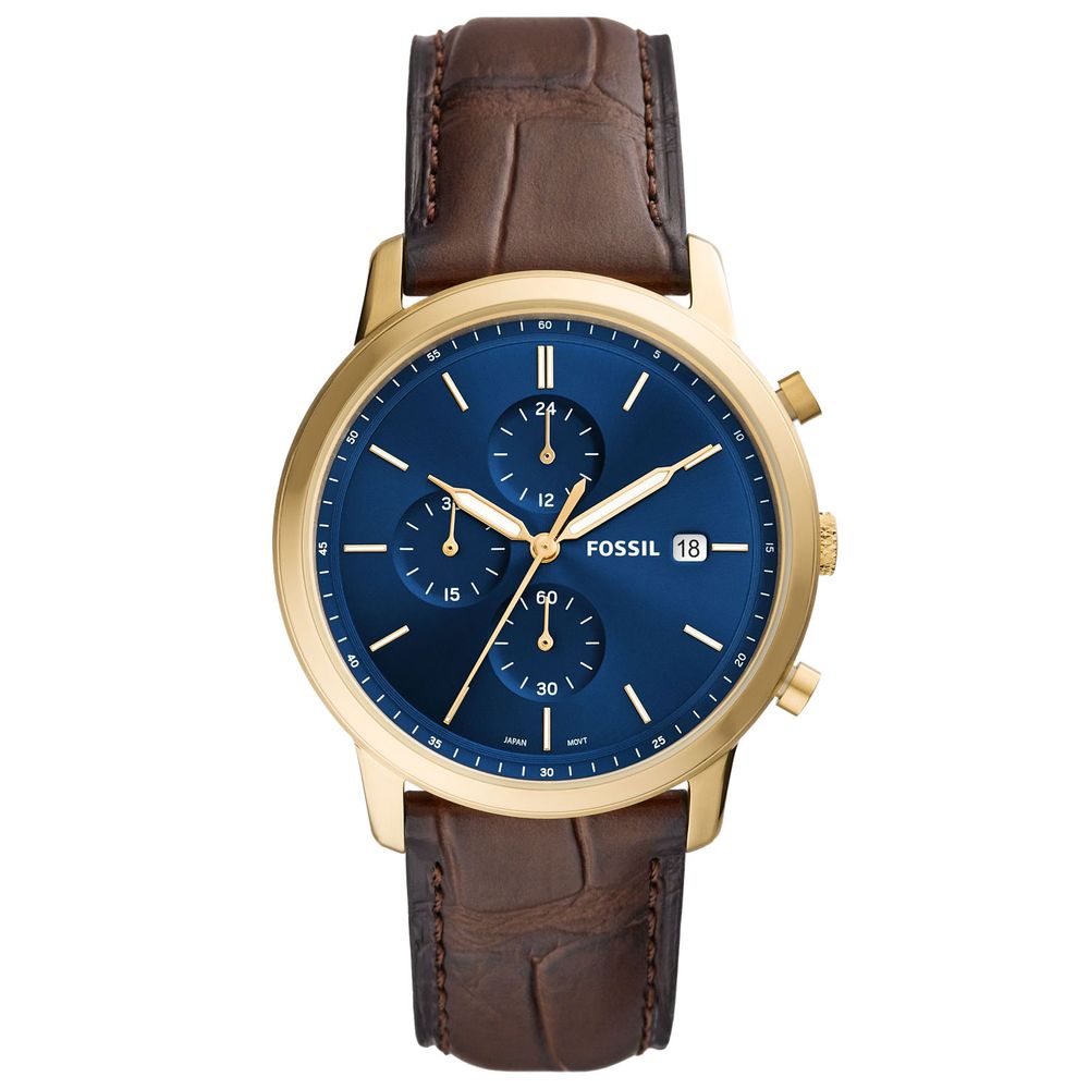 

Золотые мужские часы Fossil