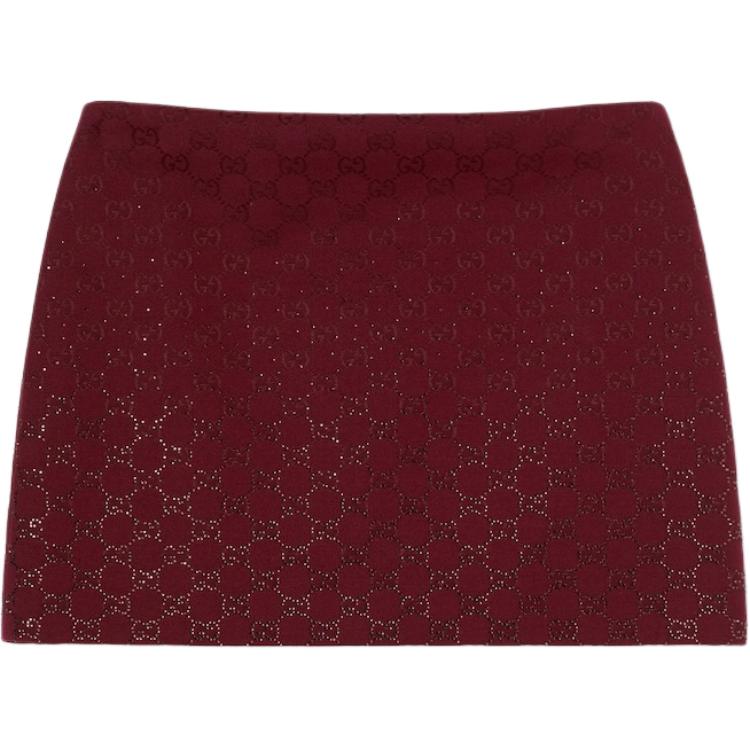 

Повседневная короткая юбка женская GUCCI, красный