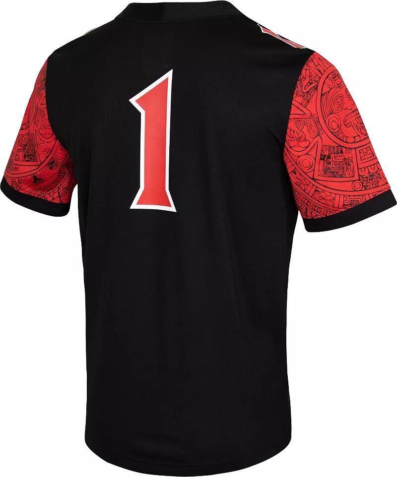 Мужская черная майка Nike San Diego State Aztecs #1 Dri-FIT Game Football — фото 3