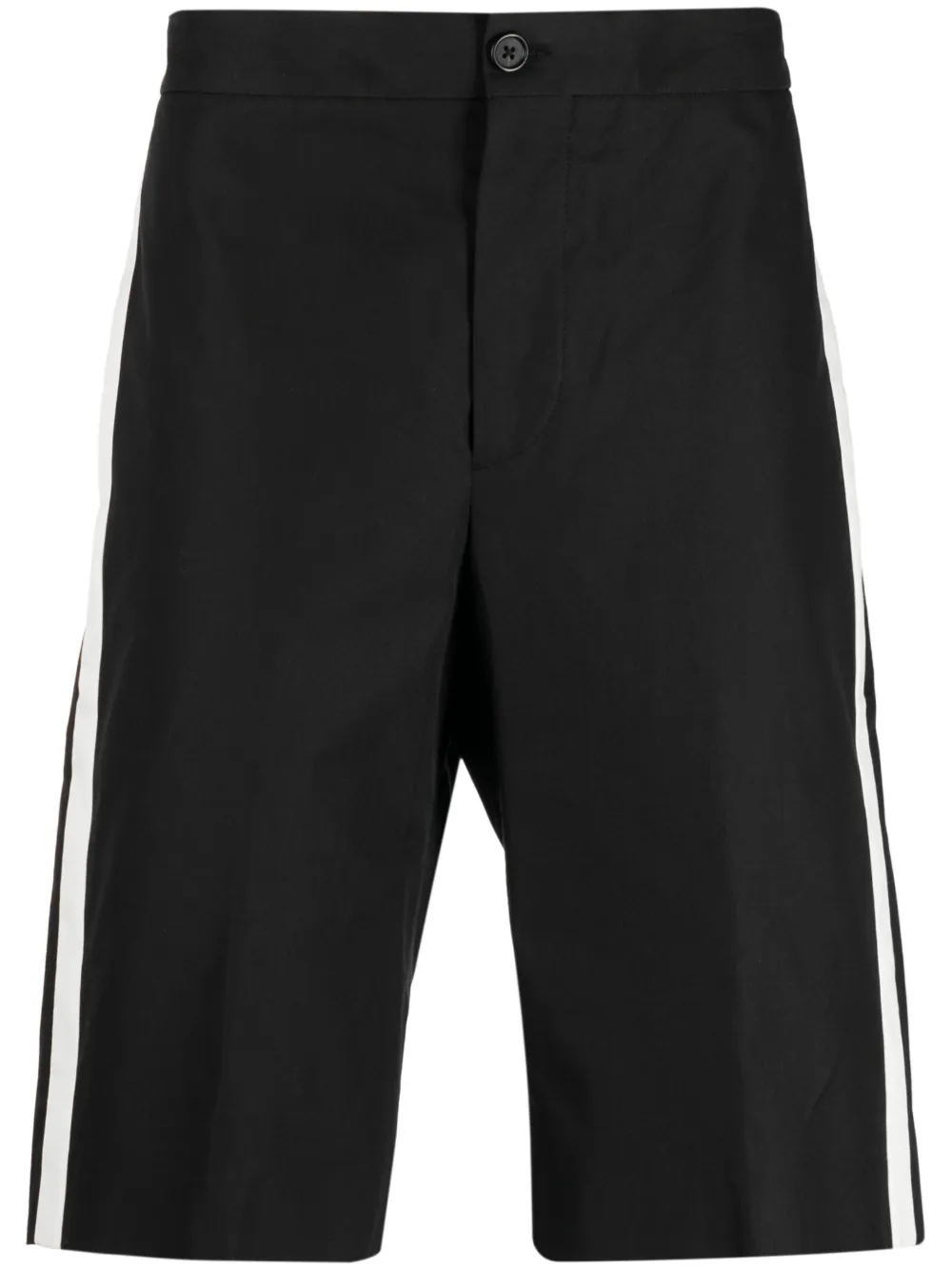 

Шорты-бермуды с лампасами Alexander McQueen, черный