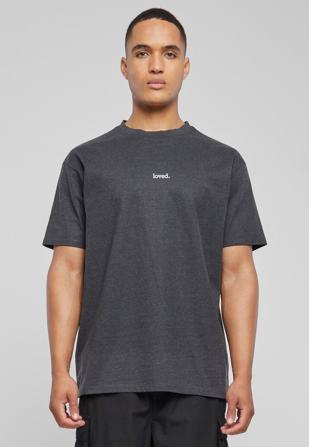 

Футболка с принтом LOVE HEAVY OVERSIZED Merchcode, цвет charcoal
