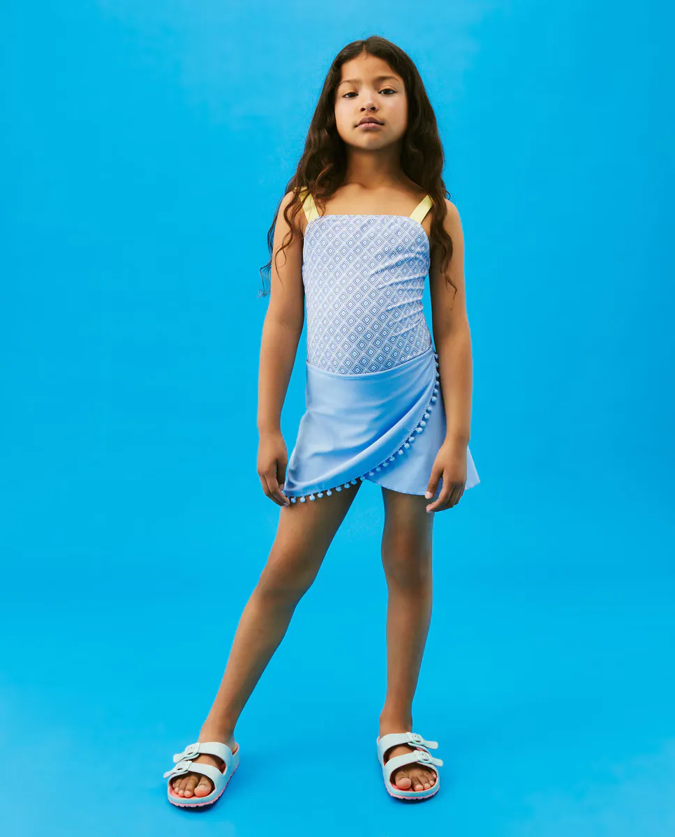 

Девичья бальная юбка саронг Kids El Corte Inglés, синий