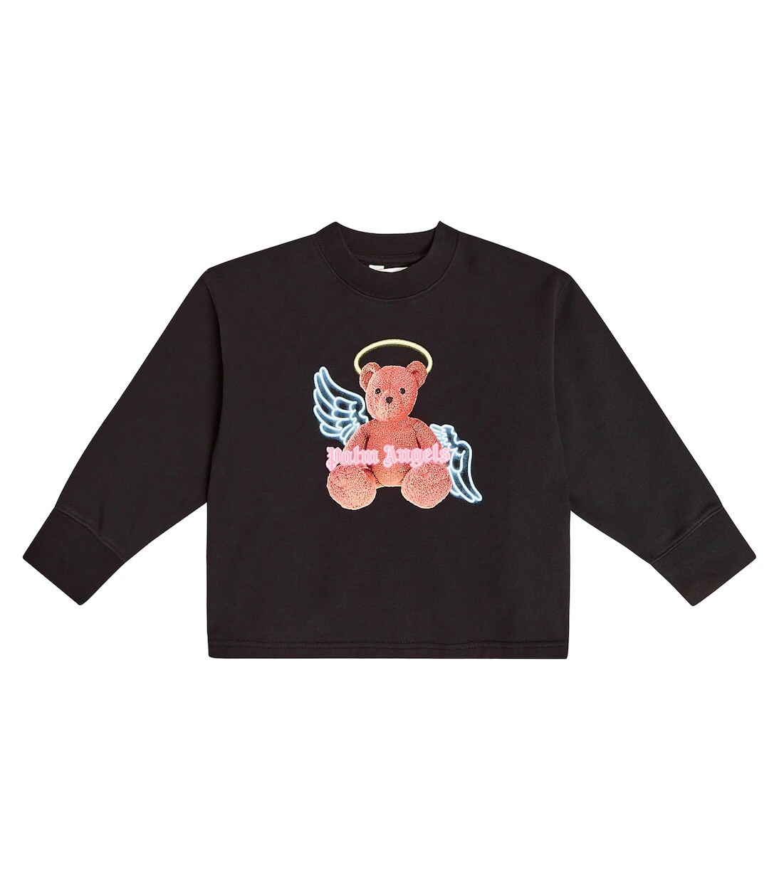 

Толстовка bear angel из хлопка Palm Angels Kids, черный