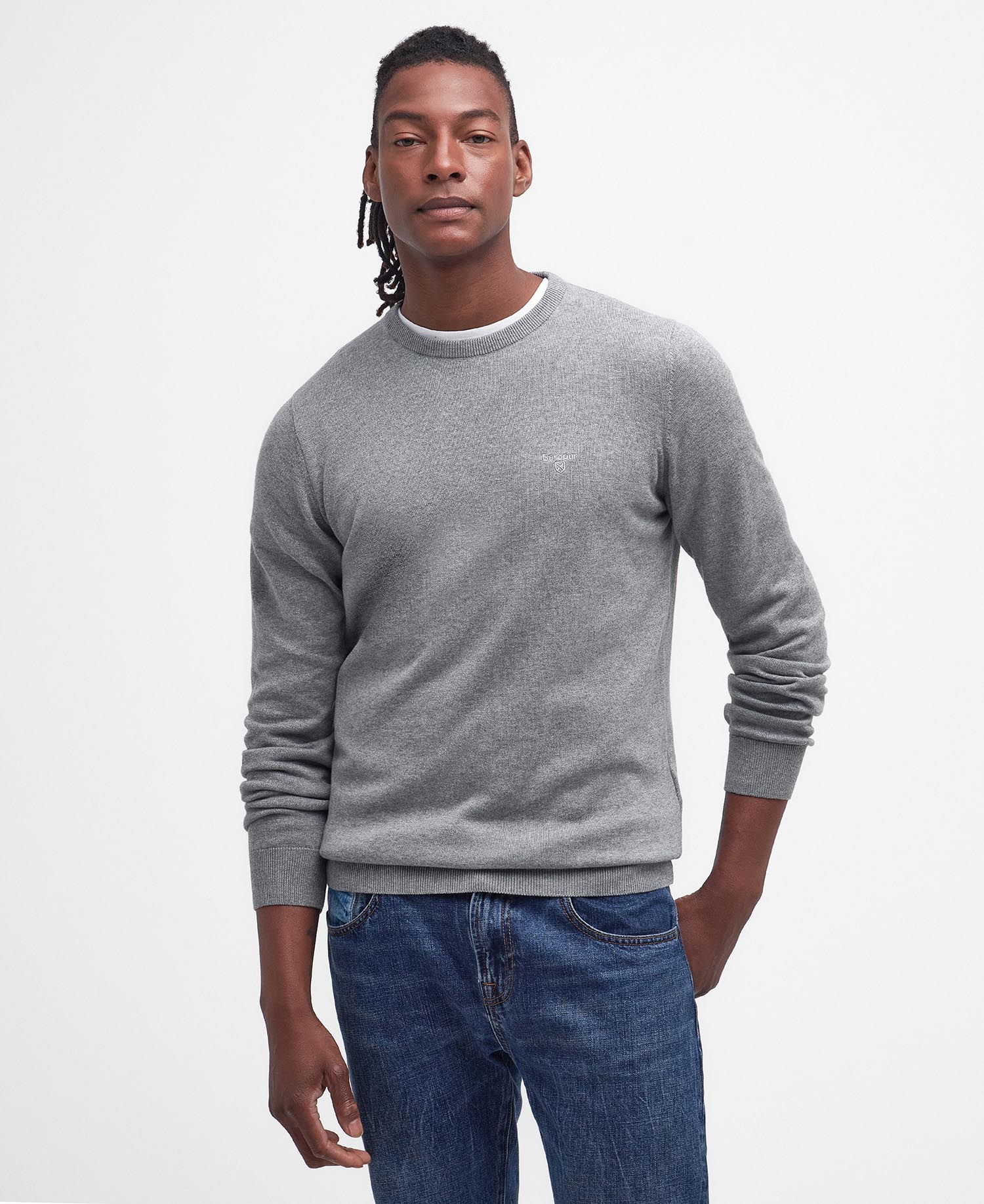 

Джемпер Barbour Pima Cotton Crew Neck, Classic Grey