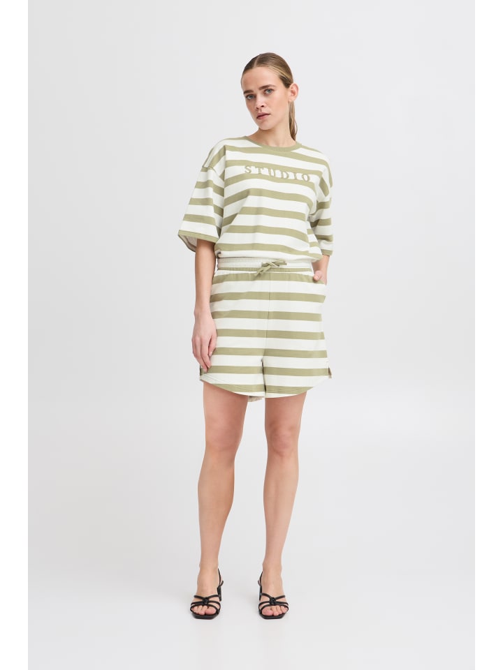 

Шорты IHOCIE свободного кроя в полоску ICHI