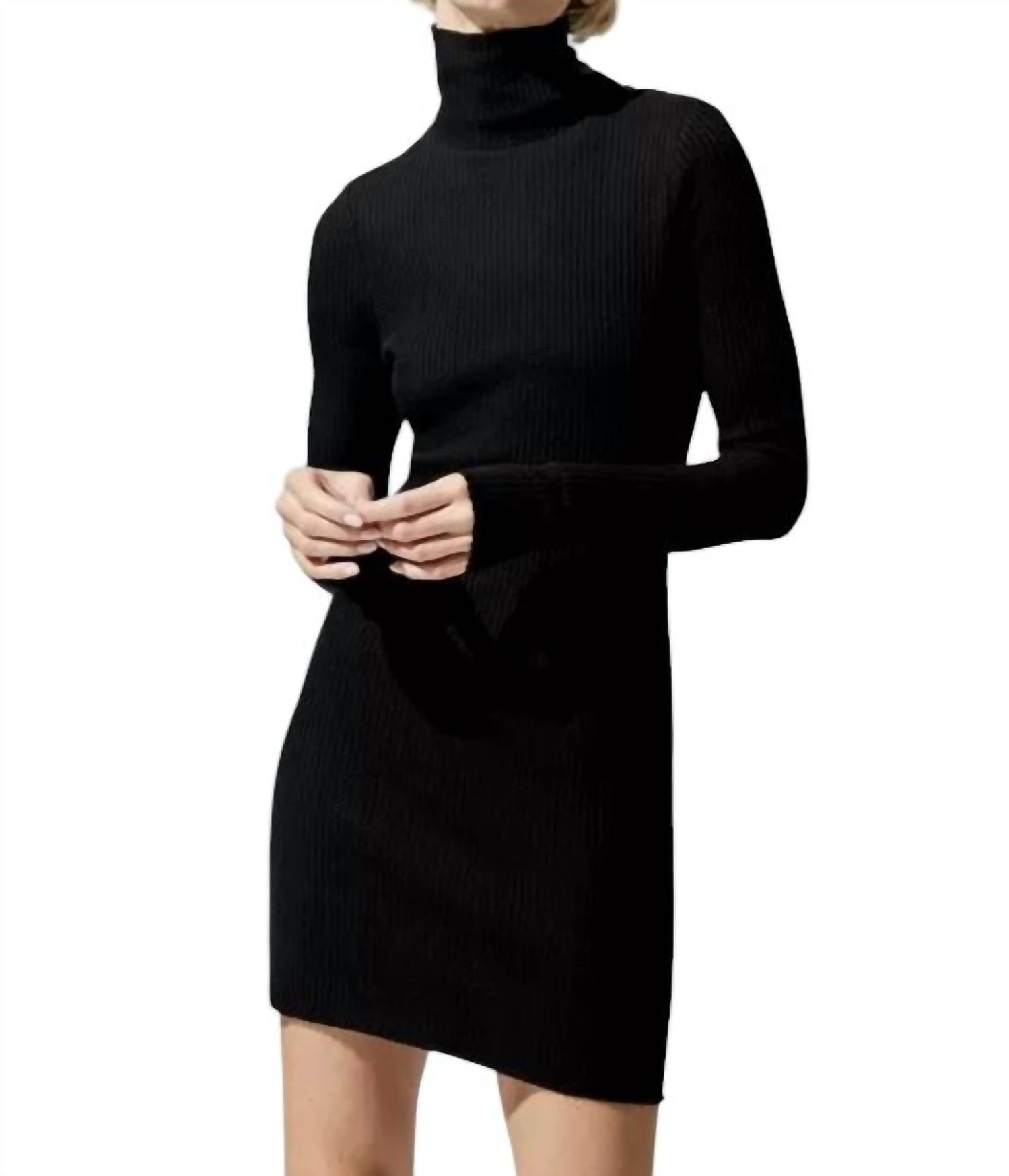 

Платье-водолазка Stark Jumbo Waffle Knit черного цвета THE RANGE