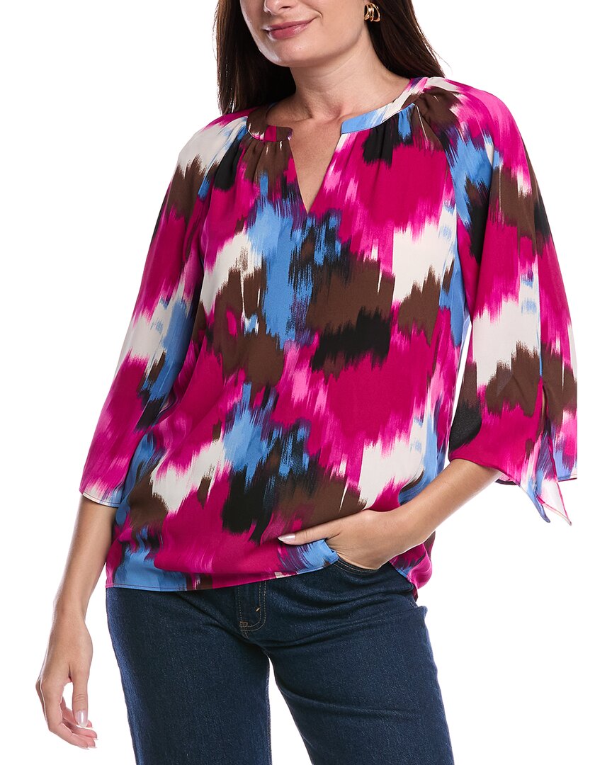 

Джонс Нью Йорк Блузка с завязывающимися рукавами Jones New York, фиолетовый