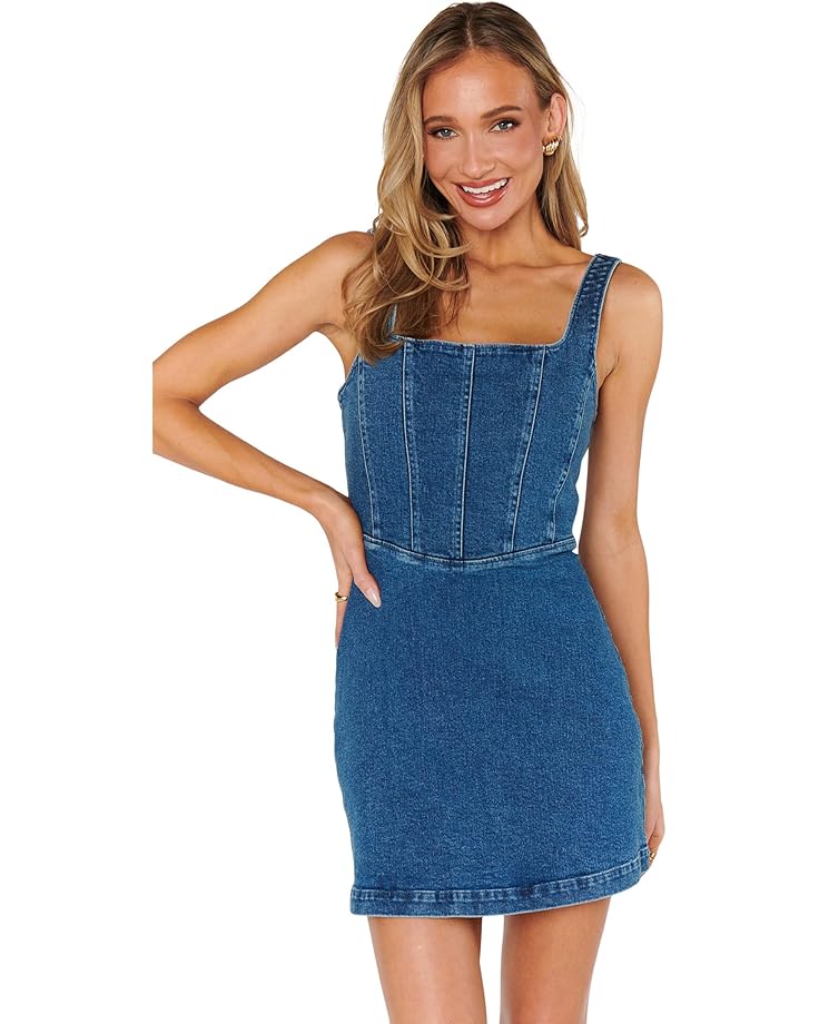 

Платье Show Me Your Mumu Corset Mini Dress, цвет Blue Indigo