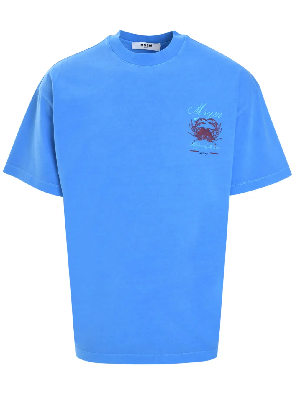

Футболка с логотипом MSGM, синий