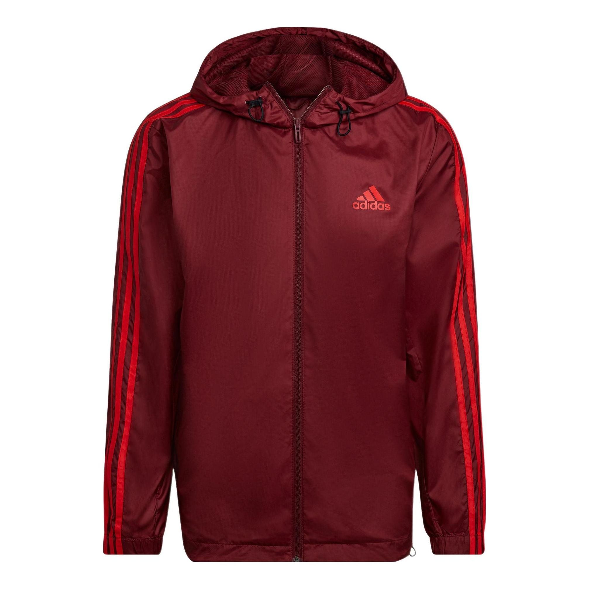 

Куртка adidas Essentials 3-Stripes Woven Windbreaker 'Burgundy' HE4319