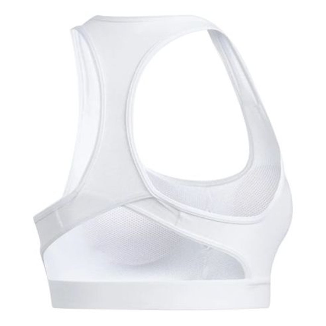 (WMNS) Спортивный бюстгальтер Adidas Don't Rest Badge of Sport Bra 'White Black' — фото 2