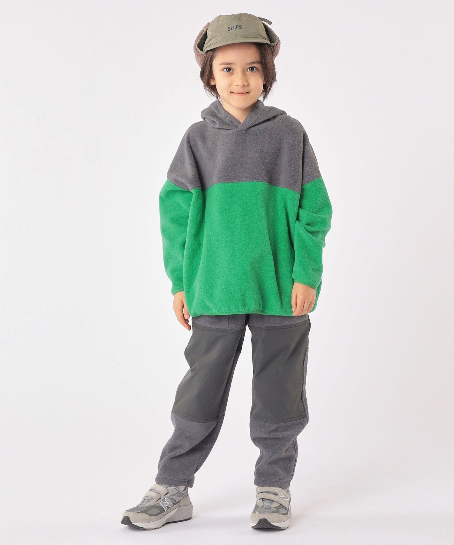 Детская флисовая толстовка с капюшоном для игр: 100–130 см SHIPS KIDS, Charcoal Gray — фото 4