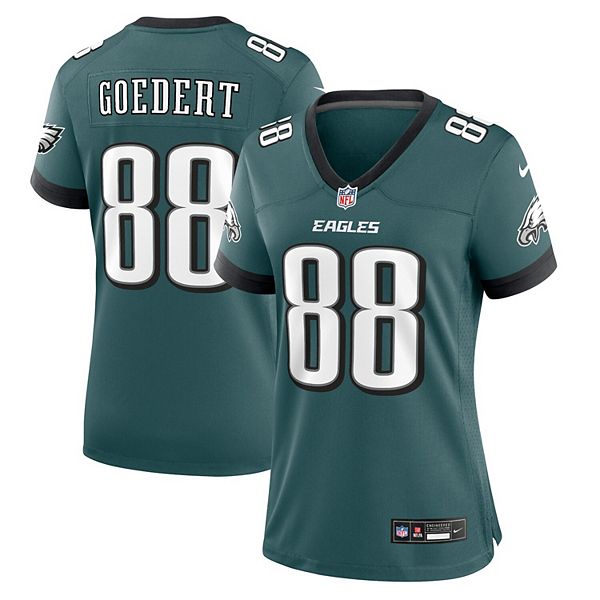Женская футболка Dallas Goedert Philadelphia Eagles Midnight Green Nike — фото 2