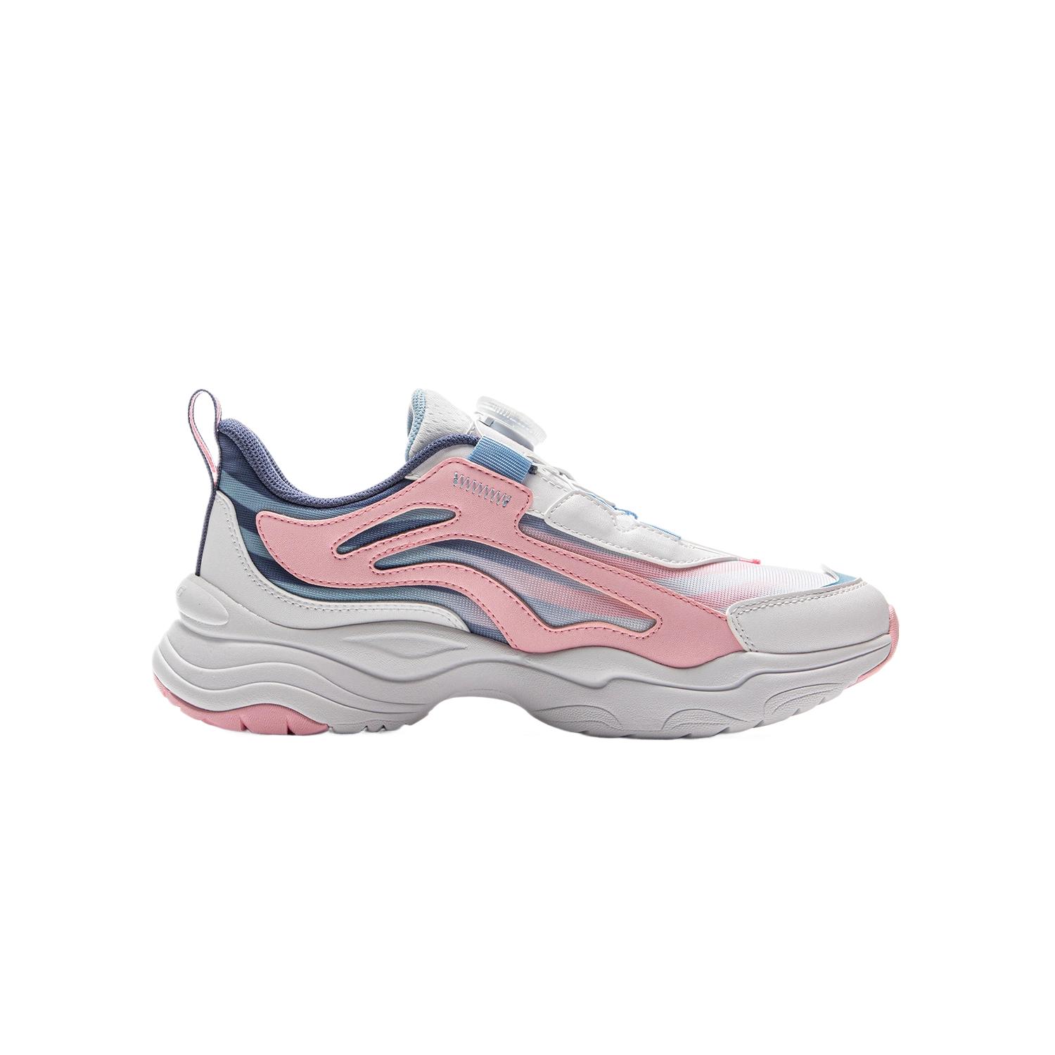 LINING YOUNG Детские кроссовки Sports Life Big Aurora с низкой амортизацией Prosper Pink Standard White Dusk Blue Kids — фото 2