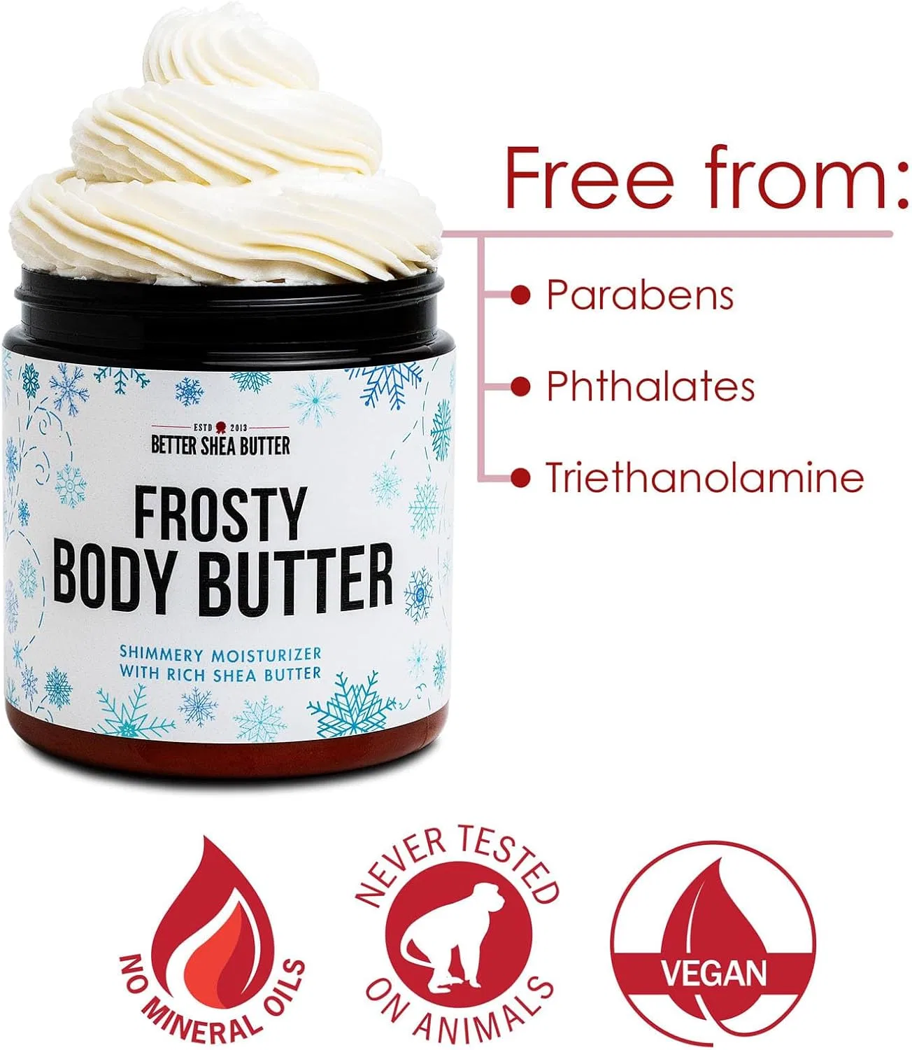 Масло для тела с мерцанием Shea Butter Limited Edition, аромат Рождества, 310 г Generic — фото 3