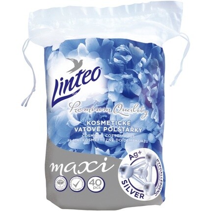 

Linteo Диски для снятия макияжа Premium Maxi Silver 40 шт.