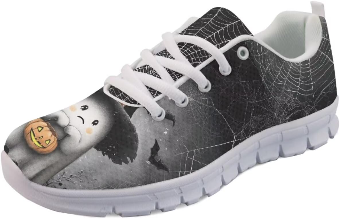 

Кроссовки Forchrinse Purple Nebula Blue Galaxy для мужчин и женщин, легкие спортивные кроссовки для бега и занятий в зале, Halloween Ghosts