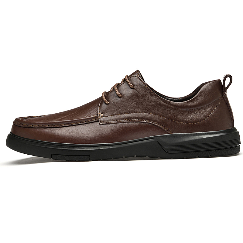 

XIMO BULL Мужские повседневные туфли мужские низкие черно-коричневые коричневые на шнуровке, цвет Brown (Lace-Up)