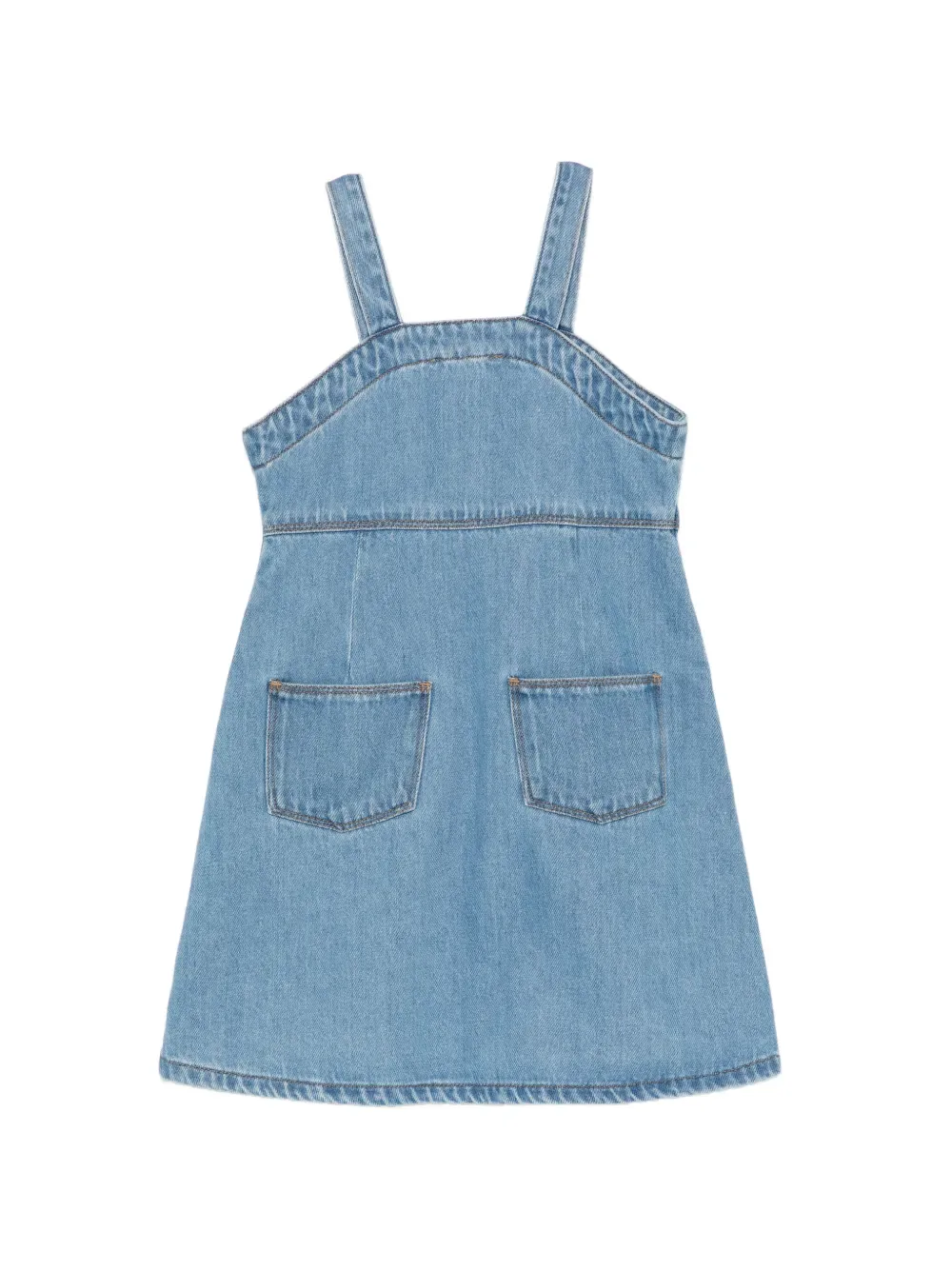 Платье с отделкой в виде звезд Stella McCartney Kids, синий — фото 2