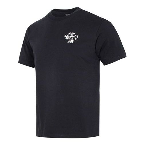 

Футболка New Balance Logo Print Tee 'Black', черный